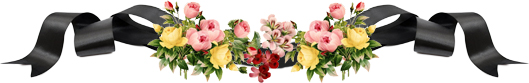 Цветы и траурная лента Цветы и траурная лента